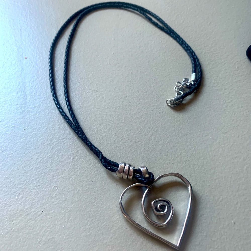 Brighton Long “Wrought Iron” Heart Necklace